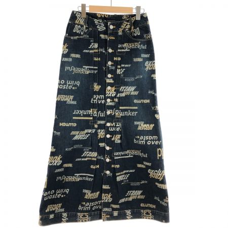  CLUTCH レディース デニムスカート ロゴ サイズF