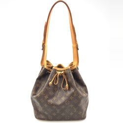 〇〇 LOUIS VUITTON ルイヴィトン モノグラム プチ ノエ ショルダーバッグ ワンショルダーバッグ M42226 ブラウン 現状渡し Dランク