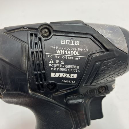 HITACHI 日立 コードレス インパクトドライバー 18V 5.0Ah WH18DDL ブラック