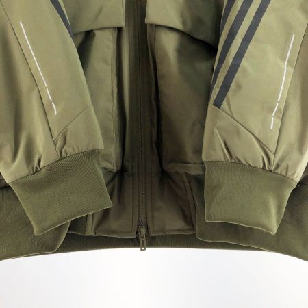  adidas アディダス メンズ 中綿ブルゾン サイズL H40850 カーキ