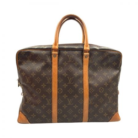  LOUIS VUITTON ルイヴィトン モノグラム ポルト ドキュマン ヴォワヤージュ ビジネスバッグ M53361 ブラウン