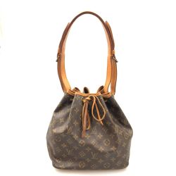 〇〇 LOUIS VUITTON ルイヴィトン モノグラム プチ ノエ ショルダーバッグ M42226 ブラウン Bランク