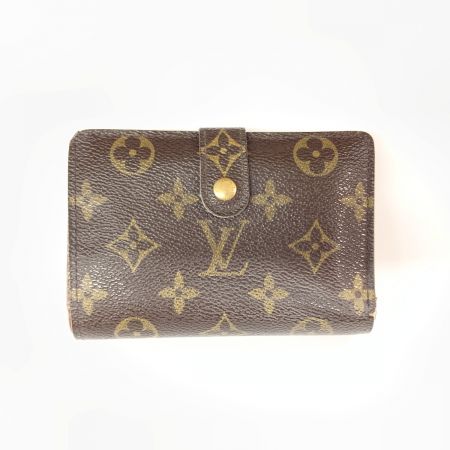  LOUIS VUITTON ルイヴィトン モノグラム ポルトフォイユ ヴィエノワ がま口短財布 M61674 ブラウン 現状渡し