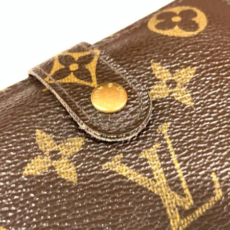  LOUIS VUITTON ルイヴィトン モノグラム ポルトフォイユ ヴィエノワ がま口短財布 M61674 ブラウン 現状渡し