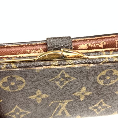  LOUIS VUITTON ルイヴィトン モノグラム ポルトフォイユ ヴィエノワ がま口短財布 M61674 ブラウン 現状渡し
