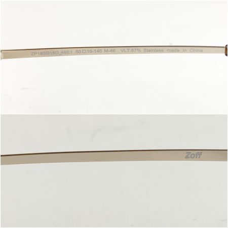  Zoff ラウンド型 サングラス 50□19-140 M-46 ZP182G15 ブラウン