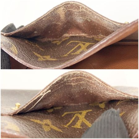  LOUIS VUITTON ルイヴィトン モノグラム ポシェット ポルト モネ クレディ 二つ折り長財布  M61725 ブラウン