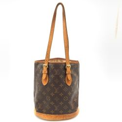 〇〇 LOUIS VUITTON ルイヴィトン モノグラム バケットPM ショルダーバッグ M42238 ブラウン Dランク
