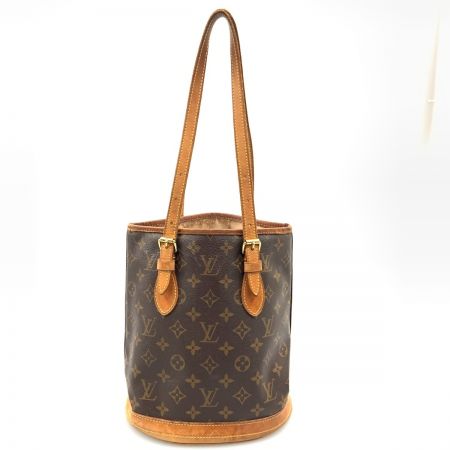  LOUIS VUITTON ルイヴィトン モノグラム バケットPM ショルダーバッグ M42238 ブラウン