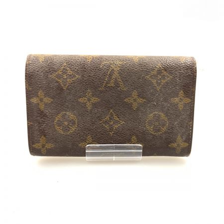  LOUIS VUITTON ルイヴィトン モノグラム ポルトモネ ジップ  二つ折り長財布 M61735 ブラウン 現状渡し