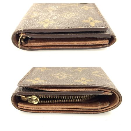  LOUIS VUITTON ルイヴィトン モノグラム ポルトモネ ジップ  二つ折り長財布 M61735 ブラウン 現状渡し