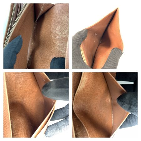  LOUIS VUITTON ルイヴィトン モノグラム ポルトモネ ジップ  二つ折り長財布 M61735 ブラウン 現状渡し