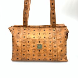 〇〇 MCM エムシーエム ヴィセトス ロゴグラム 肩掛け ショルダーバッグ トートバッグ Bランク