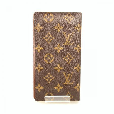  LOUIS VUITTON ルイヴィトン モノグラム ポルト バルール カルト クレディ 二つ折り長札入れ 財布 M61823 ブラウン