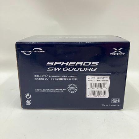  SHIMANO シマノ SPHEROS 21スフェロス SW6000HG 043634 スピニングリール