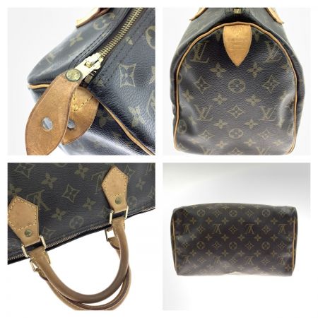  LOUIS VUITTON ルイヴィトン モノグラム スピーディ30 ハンドバッグ M41526 ブラウン