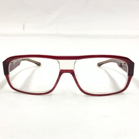  Calvin Klein カルバンクライン めがね アイウェア 度入り レッド 現状渡し