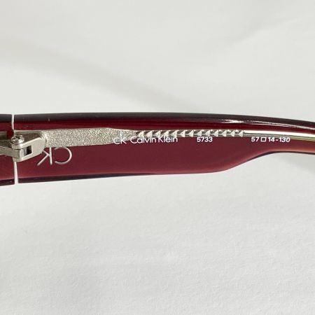  Calvin Klein カルバンクライン めがね アイウェア 度入り レッド 現状渡し