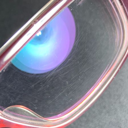  Calvin Klein カルバンクライン めがね アイウェア 度入り レッド 現状渡し