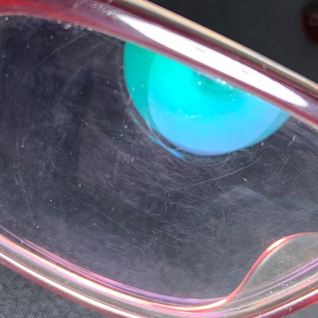  Calvin Klein カルバンクライン めがね アイウェア 度入り レッド 現状渡し