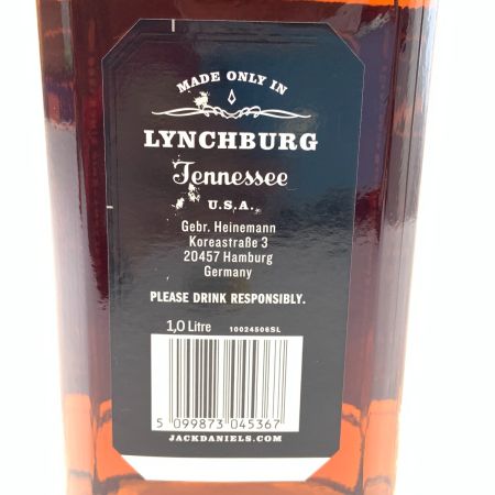  JACK DANIEL'S ジャックダニエル ブラックラベル オールド No.7 テネシー ウイスキー 1000ml 40% 未開栓
