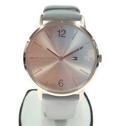 〇〇 TOMMY HILFIGER トミーヒルフィガー クォーツ 腕時計 1781975 ゴールド x グレー Cランク