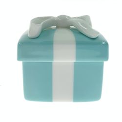 〇〇 Tiffany & Co. ティファニー ミニ ジュエリーケース アクセサリーケース スカイブルー Aランク