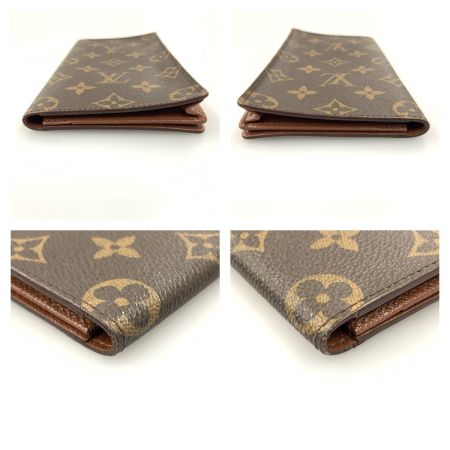  LOUIS VUITTON ルイヴィトン モノグラム ポルト カルト クレディ 二つ折り長札入れ M60825 ブラウン 現状渡し