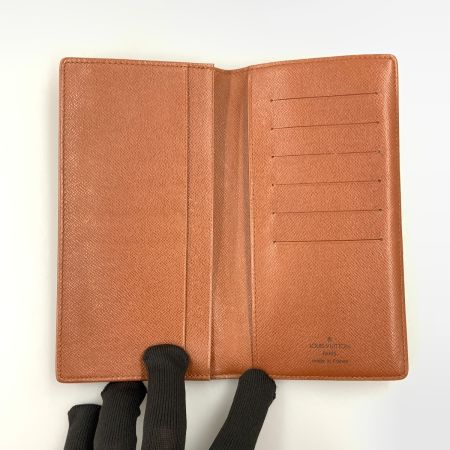  LOUIS VUITTON ルイヴィトン モノグラム ポルト カルト クレディ 二つ折り長札入れ M60825 ブラウン 現状渡し
