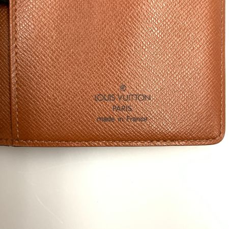  LOUIS VUITTON ルイヴィトン モノグラム ポルト カルト クレディ 二つ折り長札入れ M60825 ブラウン 現状渡し