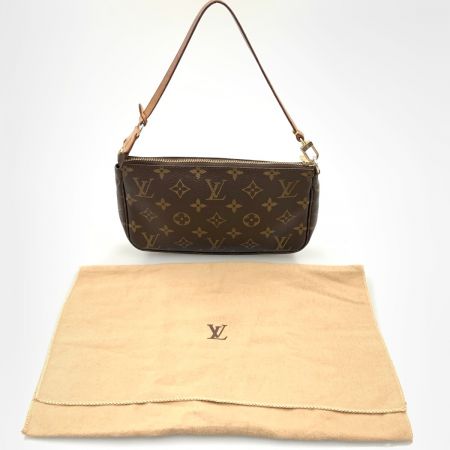  LOUIS VUITTON ルイヴィトン モノグラム ポシェット アクセソワール アクセサリーポーチ M51980 ブラウン