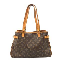 〇〇 LOUIS VUITTON ルイヴィトン モノグラム バティニョール オリゾンタル ショルダーバッグ M51154 ブラウン Cランク