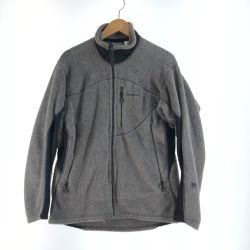 〇〇 Patagonia パタゴニア メンズ フリースジャケット サイズM 25132FA グレー×ブラック Bランク