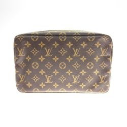 〇〇 LOUIS VUITTON ルイヴィトン モノグラム トゥルース トワレット28 化粧 ポーチ M47522 ブラウン 現状渡し Dランク