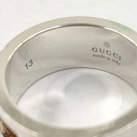  GUCCI グッチ ブランテッドG Gロゴ Ag 925 シルバー 13号  シルバー