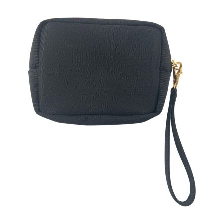  MARY QUANT マリークワント ストラップ付き ポーチ ミニポーチ ブラック