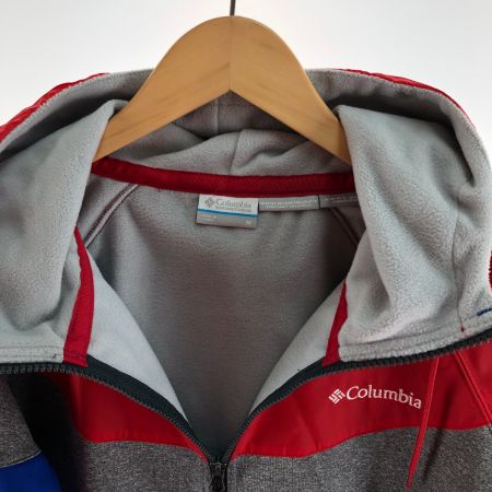  Columbia コロンビア メンズ レッド テーブル パインズ フルジップ フーディー サイズM PM1445 ブルー×レッド