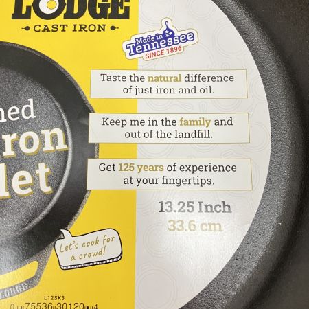  LODGE スキレット 13-1/4 アウトドア BBQ用品 L12SK3 未使用品