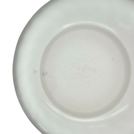  Fire King ファイヤーキング ゴールドリム ホワイトスワール カップ&ソーサー 2組セット 洋食器 スナックセット