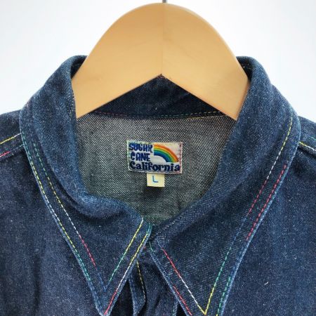  SUGAR CANE シュガーケーン メンズ シャツジャケット サイズL インディゴ