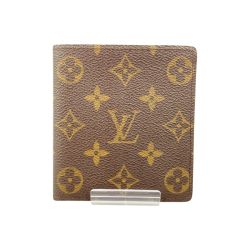 〇〇 LOUIS VUITTON ルイヴィトン モノグラム ポルト ビエ 10 カルト クレディ 二つ折り短財布 M60883 ブラウン Cランク
