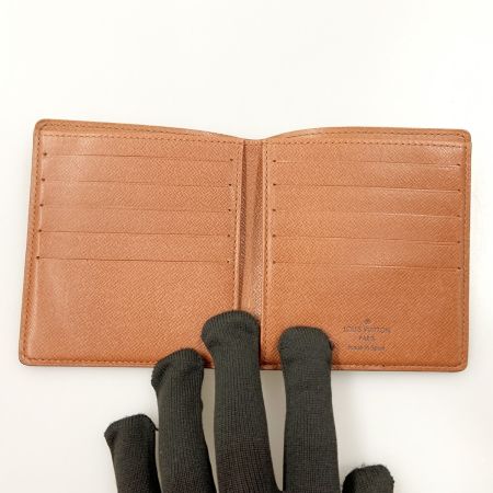  LOUIS VUITTON ルイヴィトン モノグラム ポルト ビエ 10 カルト クレディ 二つ折り短財布 M60883 ブラウン