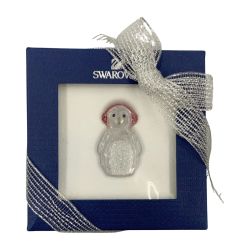〇〇 SWAROVSKI スワロフスキー ロッキング ペンギン クリスタル マスコット 置物 Nランク