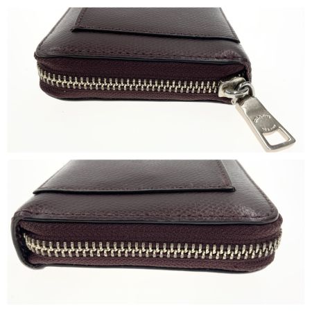  COACH コーチ コーチ マルチ ブランブル ローズ プリント ラウンドファスナー長財布 F53571 ワインレッド