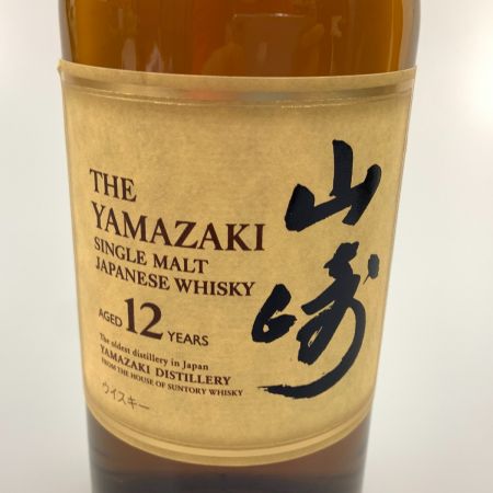 【北海道内限定発送】 YAMAZAKI 山崎/サントリー 12年 シングルモルト 700ml 43% ジャパニーズ ウィスキー 未開栓