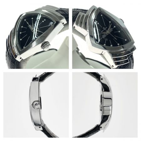  HAMILTON ハミルトン ベンチュラ クォーツ H242112 ブラック x シルバー