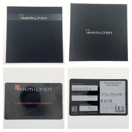  HAMILTON ハミルトン ベンチュラ クォーツ H242112 ブラック x シルバー