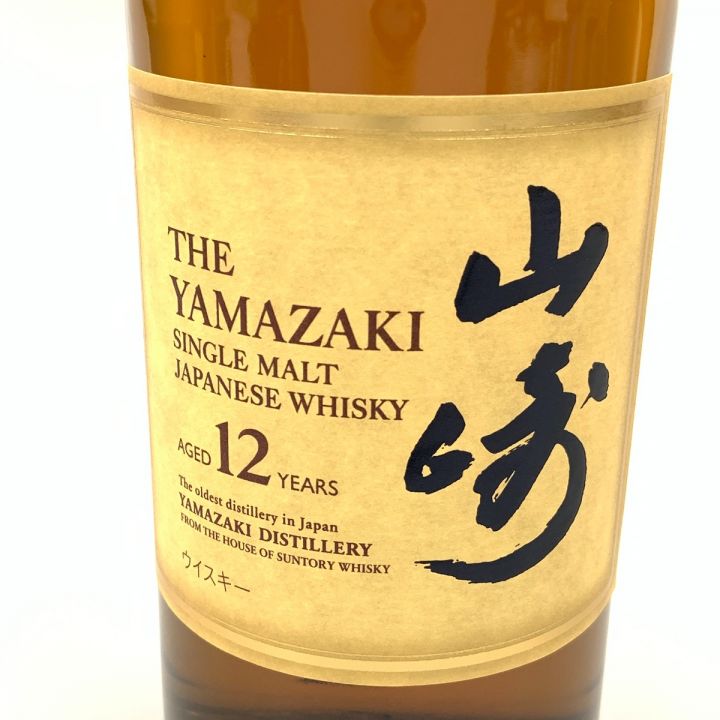 北海道内限定発送】 YAMAZAKI 山崎/サントリー 12年 シングルモルト 700ml 43% ジャパニーズ ウィスキー 未開栓 ｜中古｜なんでもリサイクルビッグバン