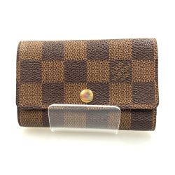 〇〇 LOUIS VUITTON ルイヴィトン ダミエ ミュルティクレ6 6連キーケース N62630 ブラウン Bランク