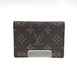 〇〇 LOUIS VUITTON ルイヴィトン モノグラム ポルト 2 カルト ヴェルティカル パスケース M60553 ブラウン Bランク